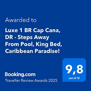 Luxe 1 Bedroom Cap Cana, Dr - Steps Away From Pool, King Bed, Caribbean Paradise! Apartamento Punta Cana
